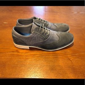 Steve Madden Wingtip Oxford Suede Dress Shoes